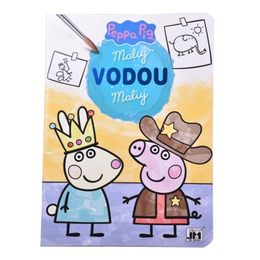 Maľuj vodou Prasiatko Peppa a koruna - Oma & Luj