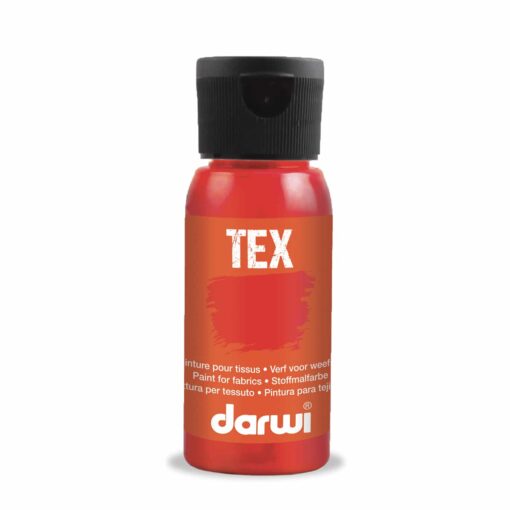 Farby na textil Darwi karmínovo červená 50ml