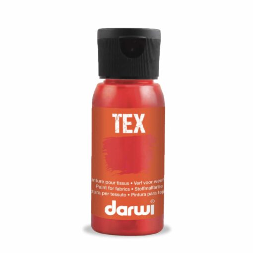 Farba na textil červená rumelková Darwi 50ml - Oma & Luj