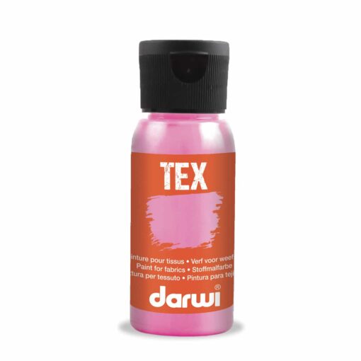 Farby na textil Darwi perleťová ružová 50ml