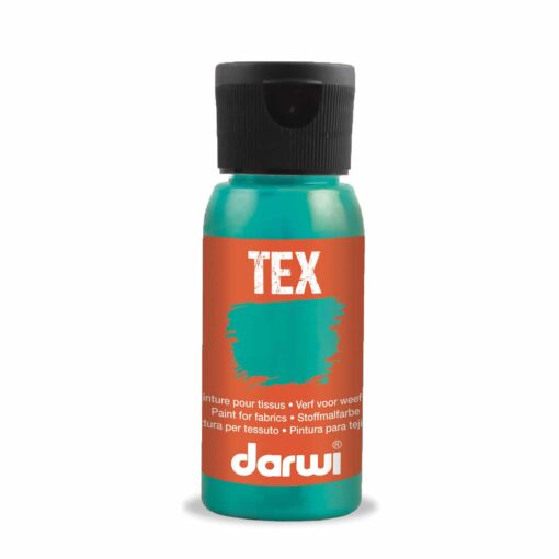 Farby na textil Darwi perleťová tyrkysová 50ml