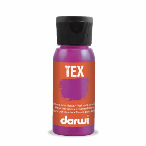 Farba na textil tmavoružová Darwi 50ml - Oma & Luj