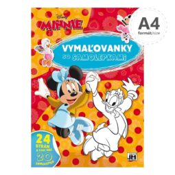 Omaľovánka A4 s 20 samolepkami Minnie - Oma & Luj