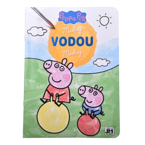 Maľuj vodou Prasiatko Peppa a lopta - Oma & Luj