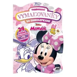 Tvarovaná omaľovánka so samolepkami Minnie -Oma & Luj