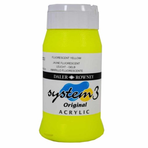 Akrylová farba svietiaca žltá D&R 500ml - Oma & Luj