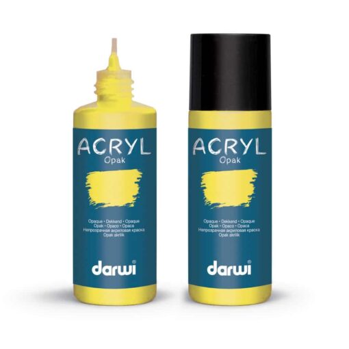 Akrylová farba žltá citronová Darwi Opak 80ml - Oma & Luj