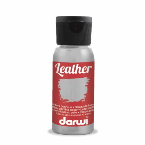 Farba na kožu strieborná Darwi leather 50ml - Oma & Luj