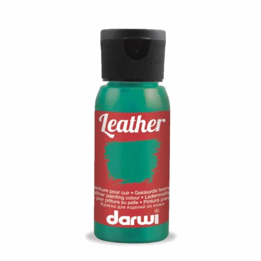 Farba na kožu tmavozelená Darwi leather 50ml - Oma & Luj