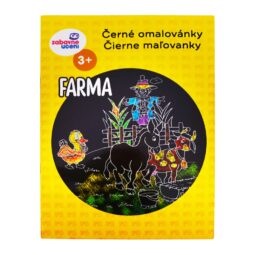 Omaľovánka čierna Farma A4 - Oma & Luj