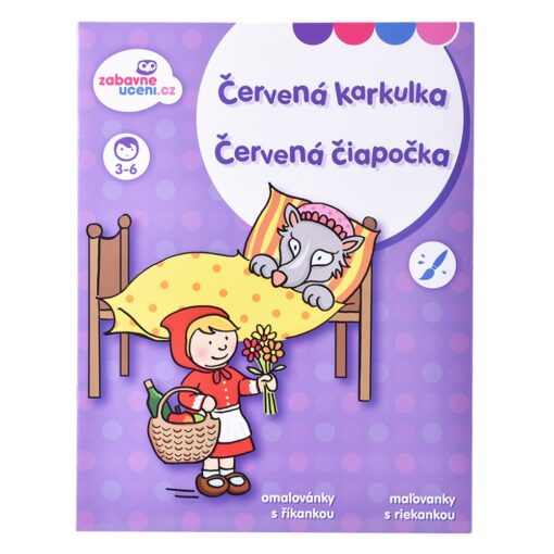 Omaľovánka s riekankou Červená Čiapočka - Oma & Luj