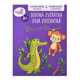 Omaľovánka s riekankou Divé zvieratká A4 - Oma & Luj