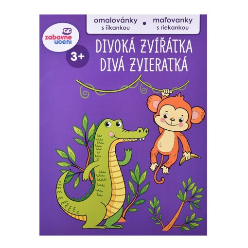 Omaľovánka s riekankou Divé zvieratká A4 - Oma & Luj