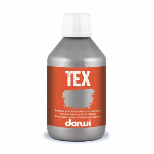 Farba na textil strieborná Darwi 250ml - Oma & Luj