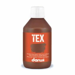 Farba na textil tmavohnedá Darwi 250ml - Oma & Luj