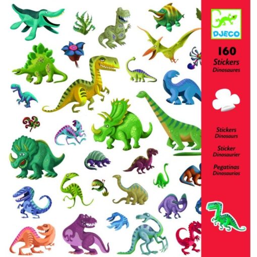 Samolepky dinosauri 160ks-Oma & Luj