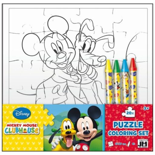 Puzzle omaľovánka Mickey a jeho klubík - Oma & Luj