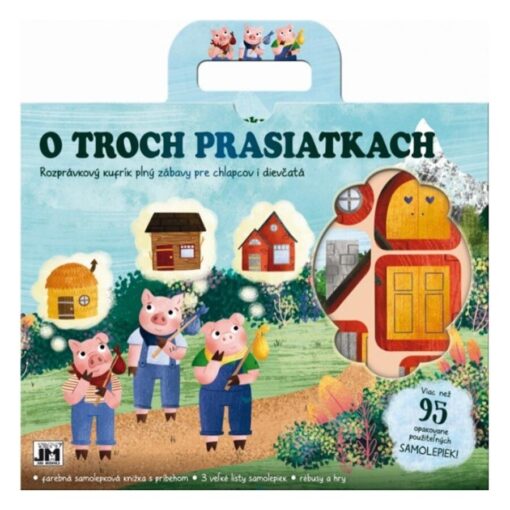 Zábavný kufrík O troch prasiatkach - Oma & Luj