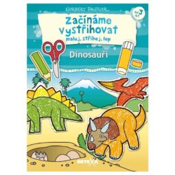 Začíname vystrihovať dinosauri-Oma & Luj