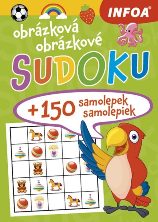 Obrázkové sudoku + 150 samolepiek (zelený zošit)