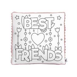 Plyšový vankúš s omaľovánkou - Best friends