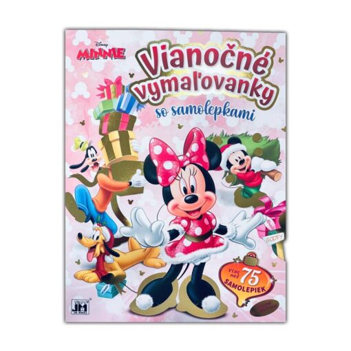 Vianočná omaľovánka so samolepkami Minnie - Oma & Luj