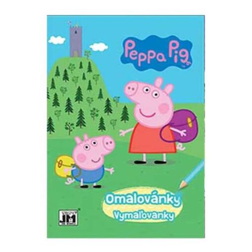 Omaľovánka s predlohou Prasiatko Peppa A5 2- Oma & Luj