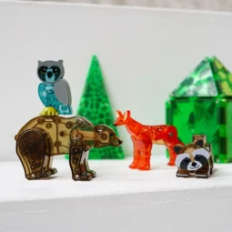 Magnetická stavebnica Magna Tiles Forest animals 25 dielov-Oma & Luj