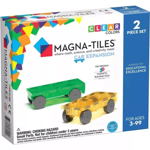 Magnetická stavebnica Magna-tiles Cars 2 dielna- Oma & Luj