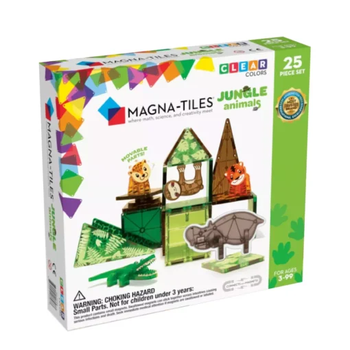 Magnetická stavebnica Magna tiles Jungle 25 dielov-Oma & Luj