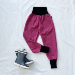 Kiwi softshellové nohavice zateplené ružové - Oma & Luj