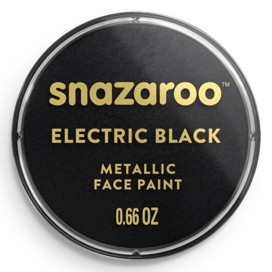 Farba na tvár metalická čierna Snazaroo 18ml-Oma & Luj