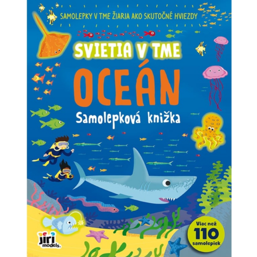 Samolepková knižka svietiace v tme Oceán