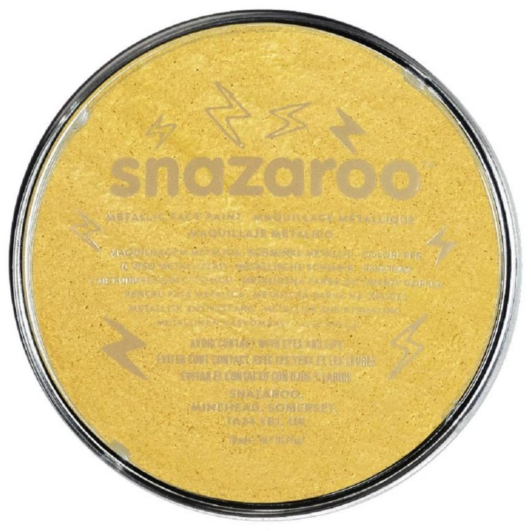 Farba na tvár metalická zlatá Snazaroo 18ml-Oma & Luj