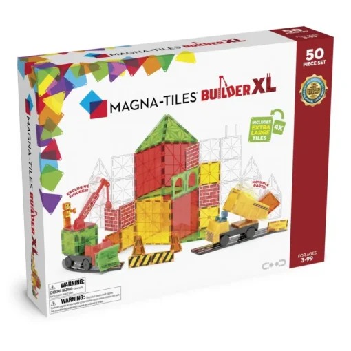 Magnetická stavebnica Magna Tiles Builder XL 50 dielov-Oma & Luj