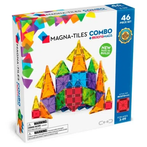 Magnetická stavebnica Magna Tiles Combo 46 dielov -Oma & Luj