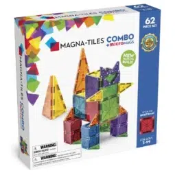 Magnetická stavebnica Magna Tiles Combo 62 dielov -Oma & Luj