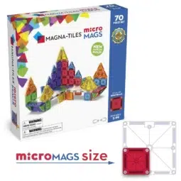 Magnetická stavebnica Magna microMags Delux set 70 dielov -Oma & Luj