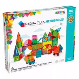 Magnetická stavebnica Magna tiles Metropolis 110 dielov-Oma & Luj