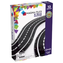 Magnetická stavebnica Magna tiles Xtras Roads 12 dielov-Oma & Luj