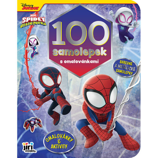 100 samolepiek s omaľovánkami Spidey-Oma & Luj