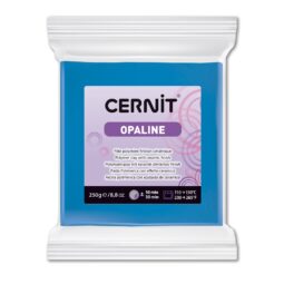 Polymérová hmota Cernit Opaline modrá 250g-Oma & Luj