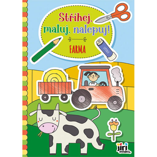 Pracovný zošit Strihaj, maluj, nalepuj Farma - Oma & Luj